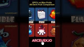 GPO's vs Blox Fruits All Devil Fruit Comparison Arceus X |Arceus X V2.1.4 | Roblox Mod Menu Apk