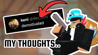 NEW Arsenal CODE + Serious Talk...(Roblox Arsenal)