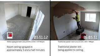 Baumit Product Feature: Baumit SX Airless application vs Traditional plaster