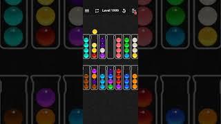 Ball Sort Colour Water Puzzle Solution Level 1999