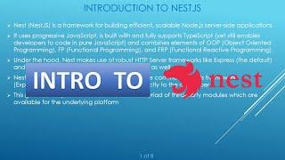 Introduction to NestJS | What is NestJS? | Features | Why choose NestJS | Pros and cons of NestJS