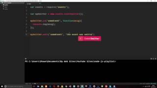 Node JS Tutorial for Beginners #8 - The Node Event Emitter