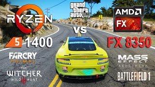 Ryzen 5 1400 vs FX 8350 Test in 6 Games (GTX 1060)