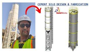 How to Use Solidworks to Design a Sheetmetal Industrial Cement Silo | Cement Silo | Sheetmetal