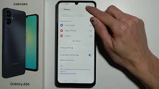 Samsung A06: How to Show Battery Percentage?