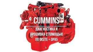 Диагностика и прошивка двигателя Cummins QSL с ЭБУ CM850 с помощью программы Insite и адаптера DPA5