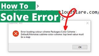 How to Fix | Error Sublime Text Themes and Color Schemes | Default/Monokai Sublime | WebMinaPro