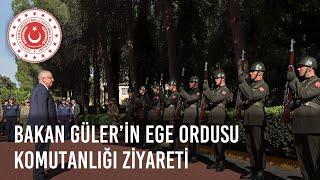 Millî Savunma Bakanı Yaşar Güler Ege Ordusu Komutanlığını Ziyaret Etti