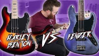 Harley Benton JB-75 vs MIM Fender Standard Jazz Bass!