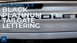 Putco Black Platinum Tailgate Lettering Kit