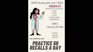 KAPS exam study plan week #1 | AUSTRALIAN PHARMACY EXAM | KAPS July 2023 plan