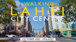 Lahti Walk: City Centre, October 2023, Finland [4K] #slowtv