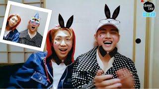 BTS V and Rap Monster Vlive (ENG SUB/INDO)