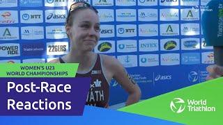 Post-Race Reactions - KAROLINA HELGA HORVATH | WOMEN'S U23 WORLD CHAMPIONSHIPS