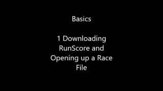 1. Downloading RunScore and Opening up a Race File