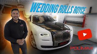 Watch this Rolls Royce get a Wrap Fit for Weddings!