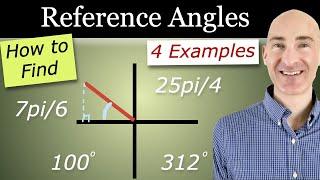 Reference Angles How to Find in Radians and Degrees