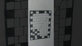 How To Draw A Square 3D Hole ⬛️
