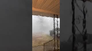 Wind Gusts During Tornado-Warned Storm Lash Tullahoma, Tennessee