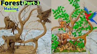 Forest craft idol making | Forests idol making at home | Any arts vaishali