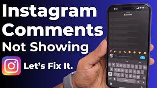 Instagram Comments NOT SHOWING - How to Fix?