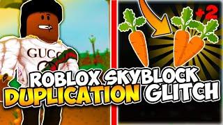 ROBLOX SKYBLOCK DUPLICATION GLITCH! (So Simple..)