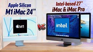 NEW 24" iMac vs Intel iMac & iMac Pro - Full Comparison!