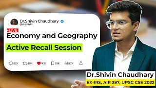 ACTIVE RECALL for Prelims 2025 - Economy and Geography || Step AR 2