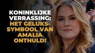 Om welke reden droeg prinses Amalia het symbool van geluk: ´Dit is echt wel mooi!´