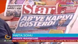 Star Gazetesi: AB'ye Kapıyı Gösterdi (26.11.2016)