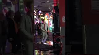 Dance Dance Revolution featuring Kazuma Kiryu from the Yakuza series