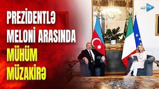 Prezident İlham Əliyev Ciorcia Meloni ilə görüşdü: liderlər nələri müzakirə etdilər?