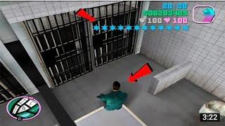 GTA Vice City ! 10 Stars Wanted Police Level Arrest | Secret Real Prison In GTA Vice City