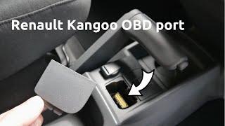 OBD port location and access in a Renault Kangoo (or Mercedes Citan/Nissan NV250)