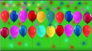 Free animated green screen balloons || Flying Balloon Green Screen || green screen balloons