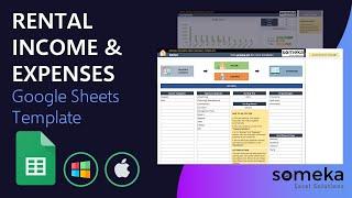 Rental Income Expenses Google Sheets Template | For Landlords