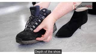 Shoe fitting to prevent blisters