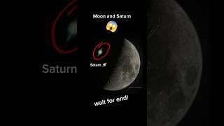 Moon and Saturn 🪐 on 10 September 2024 | @prathameshdalavi1 only for astronomy!