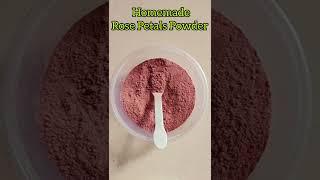 Homemade Natural Rose Petals Powder | Shorts