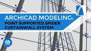 Modeling a Spider Curtainwall System in ARCHICAD