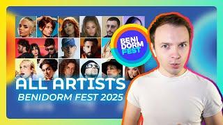 BENIDORM FEST 2025: All the 16 artists! (Sonia & Selena, Melody, Carla Frigo, Chica Sobresalto...)