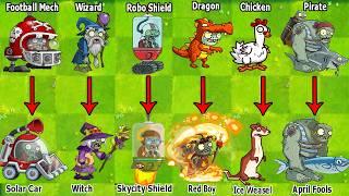Pvz 2 Discovery - All Zombies Evolution NOOB - PRO in International & China Version