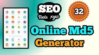 Online Md5 Generator | SEO Tools XYZ