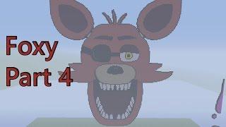 Minecraft Pixel Art Tutorial:How to make Foxy Part 4(Five Nights at Freddy's)