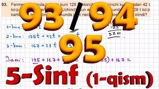 93-94-95-masala 5-sinf MATEMATIKA javoblari