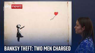 Two men charged with burglary after Banksy's artwork was stolen from London gallery