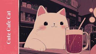 Cute Cafe Cat  Lofi Jazz [Cozy Retro Aesthetic to Relax & Study]