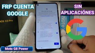 moto g8 power quitar cuenta de google / Frp bloqueo de correo android 11 / Sin Aplicaciónes