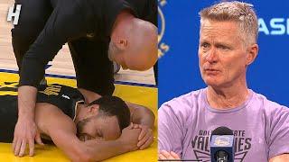 Steve Kerr Provides UPDATE on Steph Curry’s Tailbone Injury 