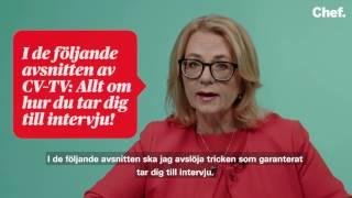 CV-TV Del 1: ”Inga svenskar kan skriva cv”